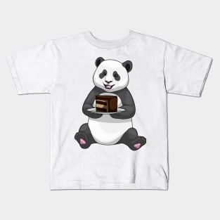 Panda Birthday Cake Kids T-Shirt